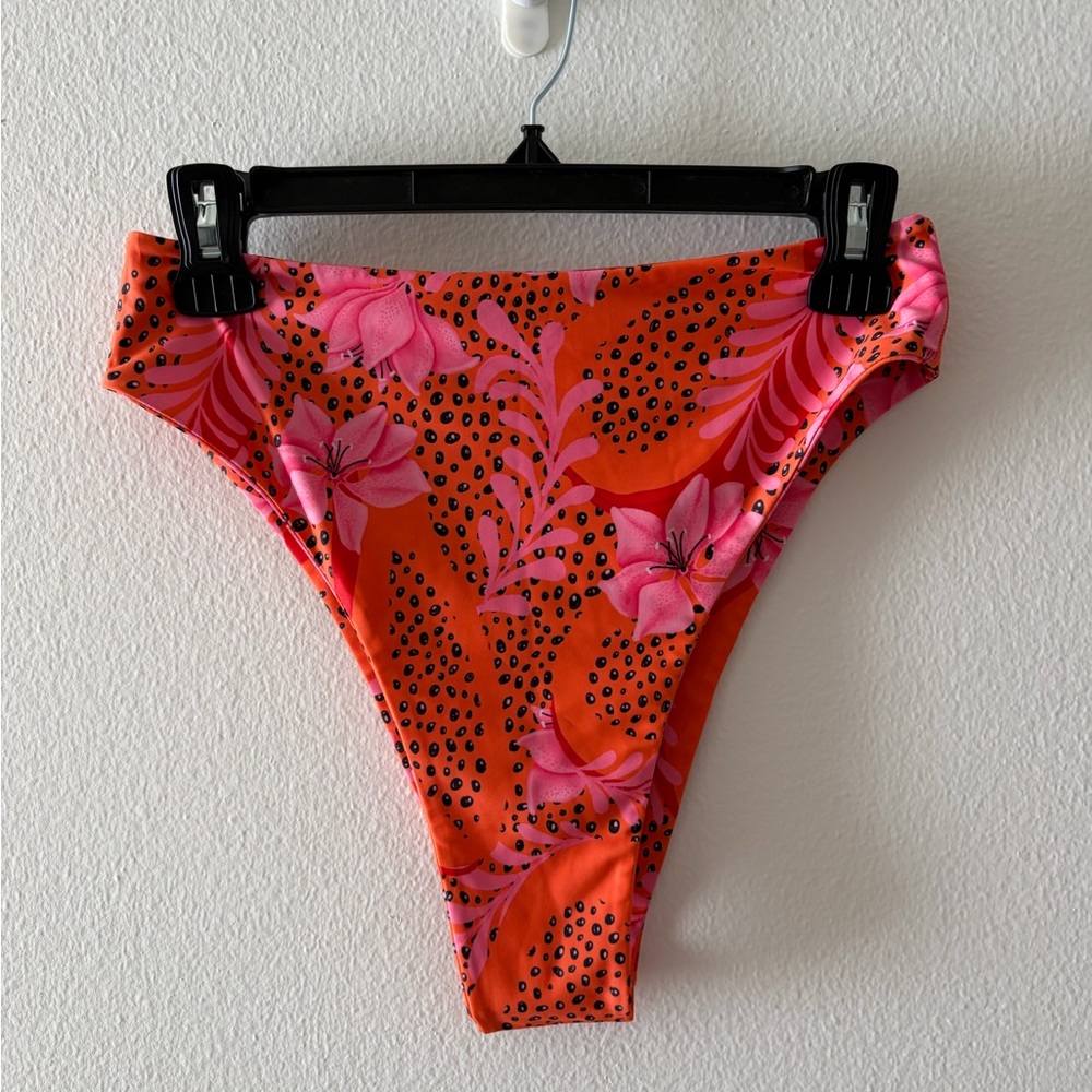 Floral High-Waisted Bikini Bottom